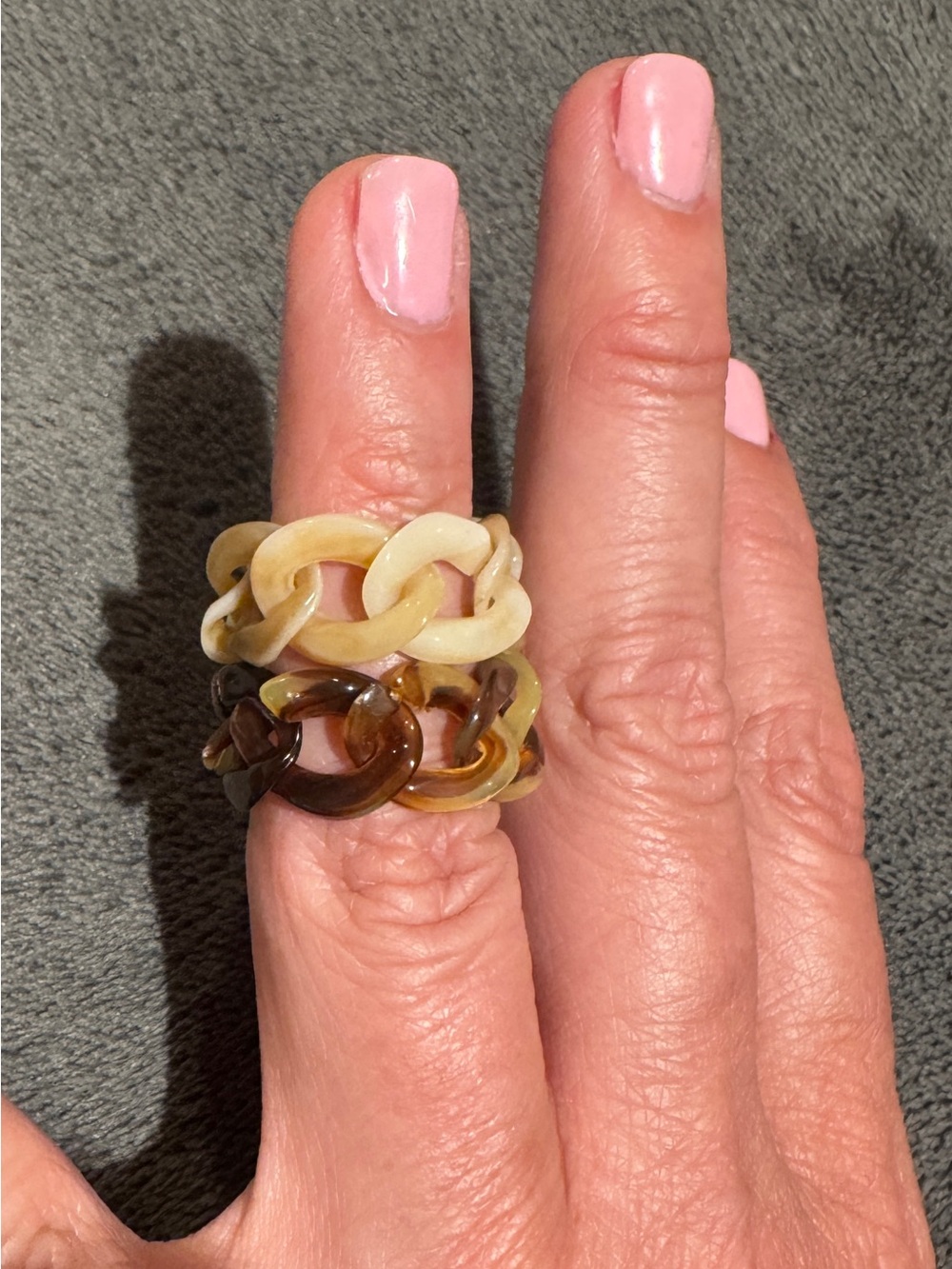 Mixed Resin Rings - Multicolor - Picture 2 of 2